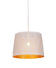 Pendant Light White Iron Fleur Pattern 35cm E27 60W Pendant Light White Iron Fleur Pattern 35cm E27 60W
